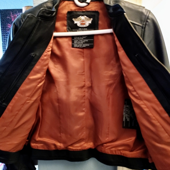 Harley Davidson Women's Jacket Petite Small - Picture 3 of 5
